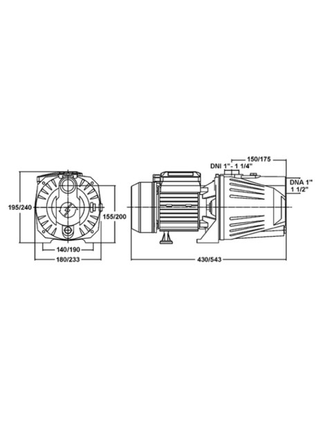 ELECTROBOMBAS JET100 1.0CV (PROFUNDIADE 7MT)