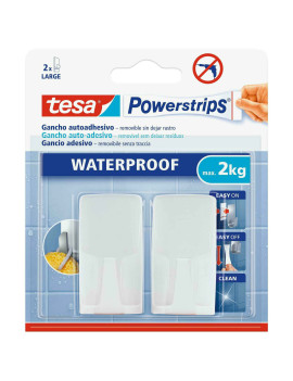 GANCHOS WATERPRO TESA POWERSTRIPS 2UNID.ATÉ 2KG 