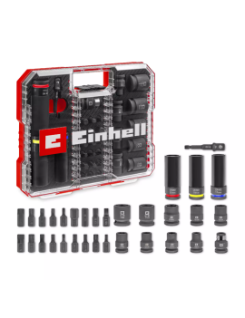 JOGOS CHAVE CAIXA IMPACTO+BITS 32PCS EINHELL 