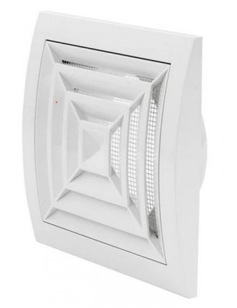 GRELHAS PLÁSTICO VENTILADOR 15X15 TECTO C/REDE ABS ODEM