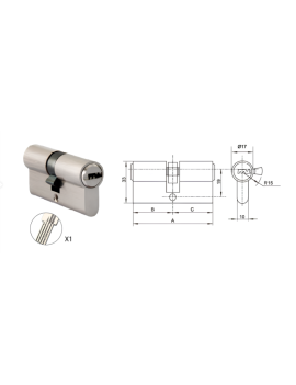 CILINDROS 30X30 ANBO SEGREDO REF.X18 HI-TECH