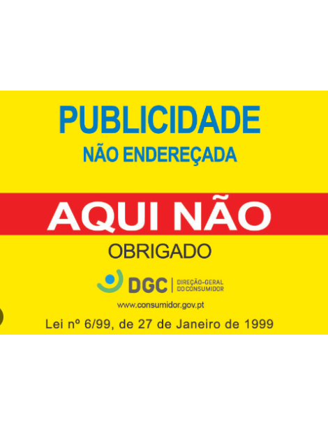 PLACAS PUBLICIDADE AQUI NÃO (ALUMÍNIO)