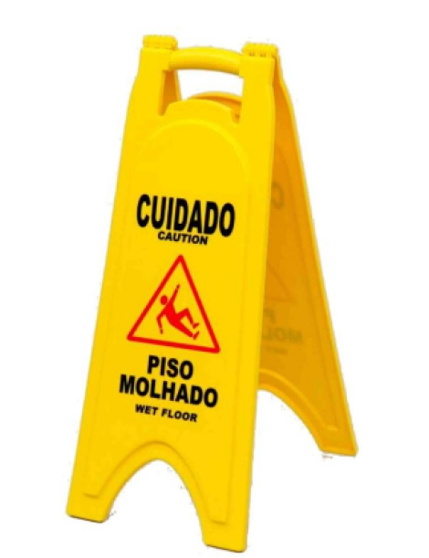 PLACAS SINAL PISO MOLHADO 62CM MADER REF.65000