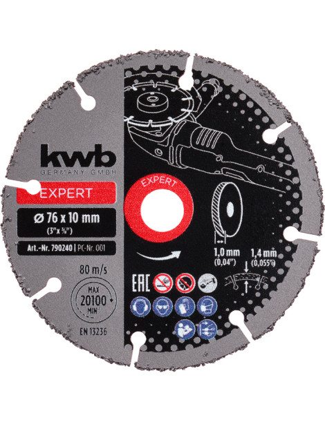 DISCOS CORTE MADEIRA 125MM KWB