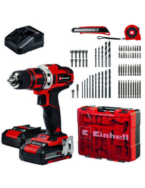 KIT APARAFUSADORA TE-CD 18/40 LI +69 (2X2,0 AH) REF:4513992 EINHELL