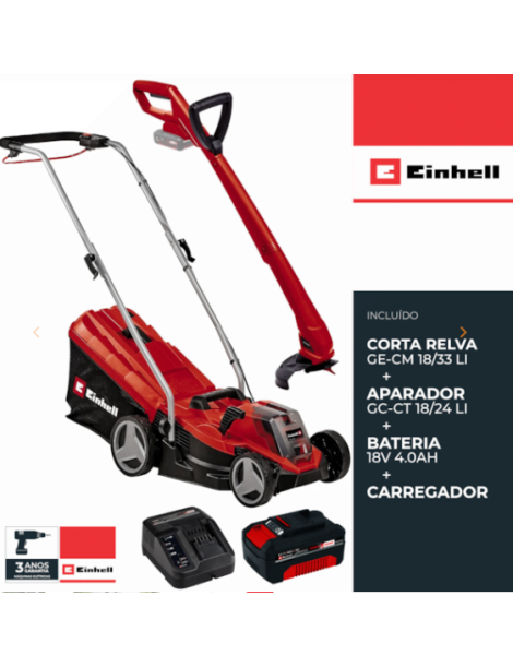 CORTA RELVA A BATERIA GE-CM 18/33-2 LI SET EINHELL REF.3413263